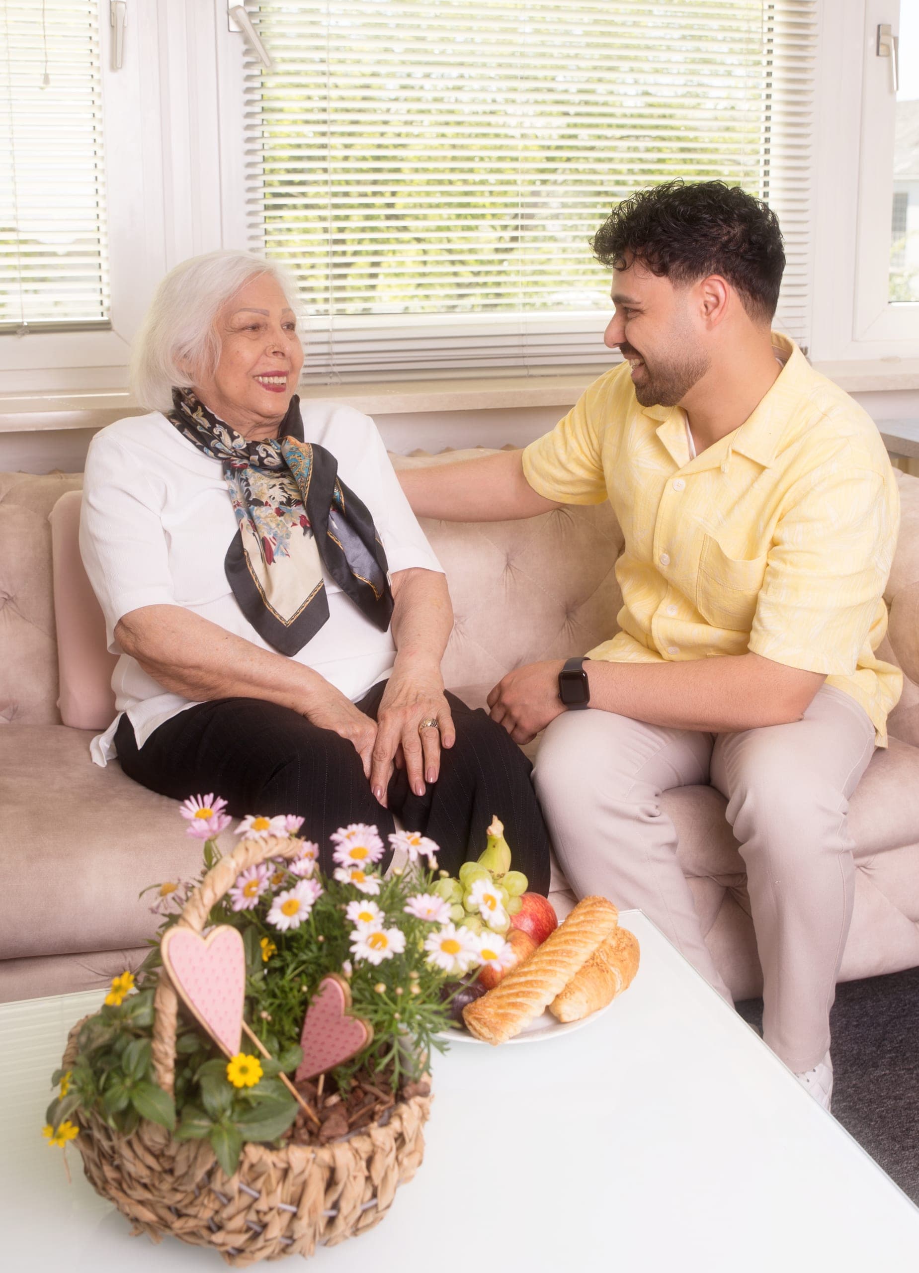 Hausbesuch bei einer Seniorin